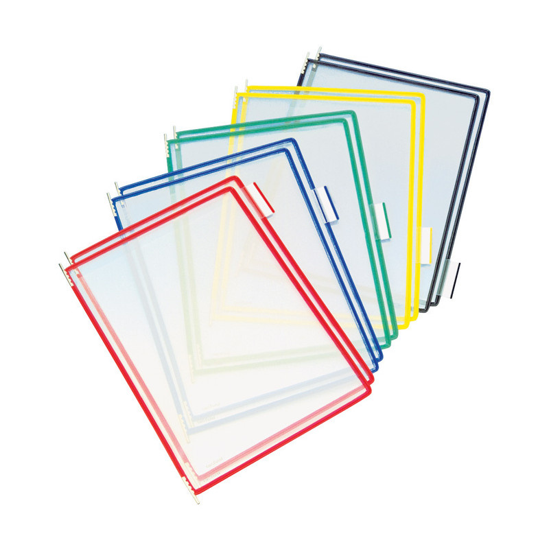 Závěsné kapsy prezentační - barevný mix / 5 barev á 2 ks