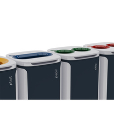 Odpadkový koš KOBRA WASTEE na biologický odpad - 60 L / hnědá