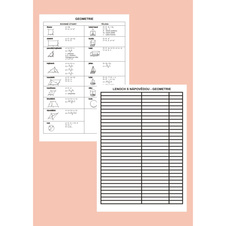 Podložka s nápovědou geometrie A4 lamino