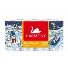Papír toaletní Harmony Soft Bob a Bobek - 3-vrstvý / 8 rolí