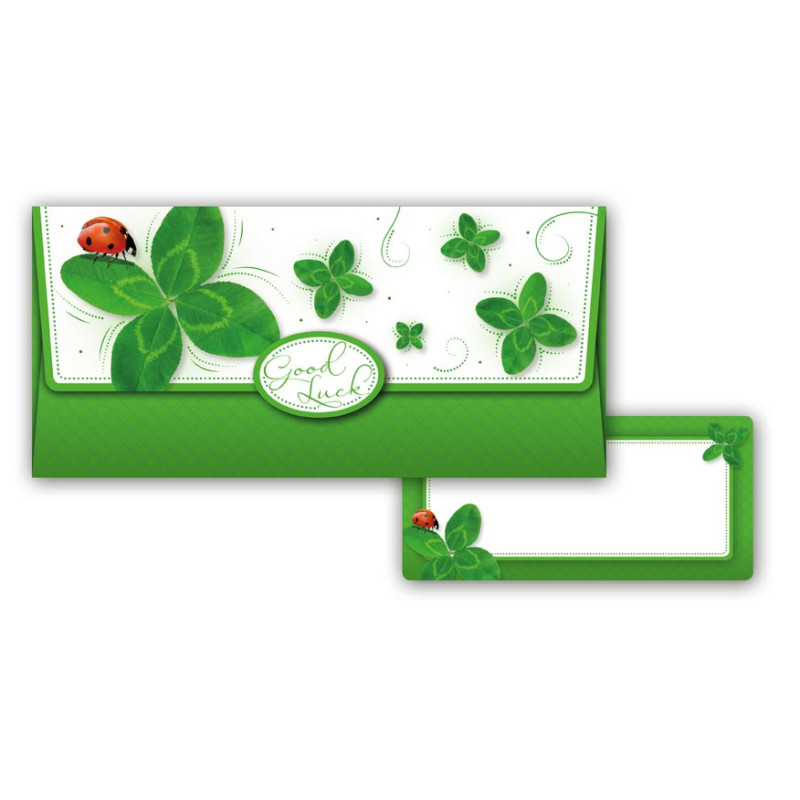 Obálka na peníze - Čtyřlístek