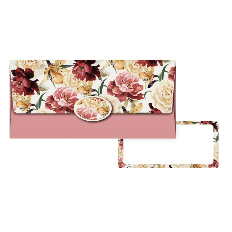 Obálka na peníze - květy