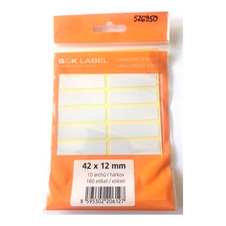 Samolepicí etikety v sáčku - 42 x 12 mm / 160 etiket