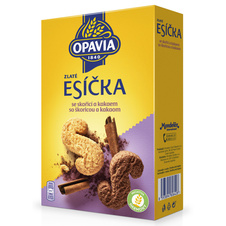 Opavia Zlaté Esíčka sušenky se skořicí a kakaem 220g