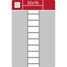 Etikety pro termotransferové tiskárny - 32 x 16 mm / 5000 etiket na kotouči