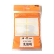 Samolepicí etikety v sáčku - 42 x 35 mm / 60 etiket