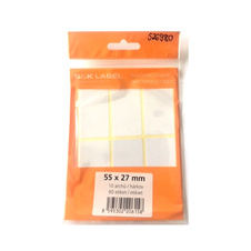 Samolepicí etikety v sáčku - 55 x 27 mm / 60 etiket