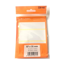 Samolepicí etikety v sáčku - 87 x 35 mm / 30 etiket