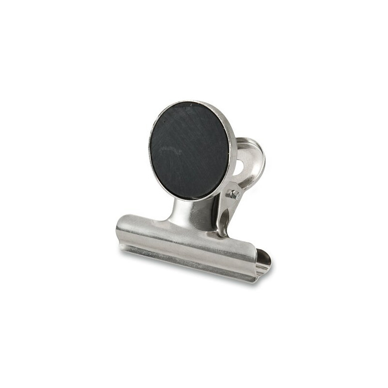 Klipy kovové stříbrné - 50 mm + magnet