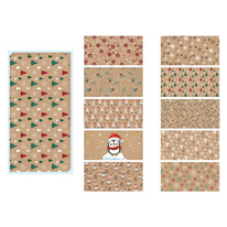 Vánoční obálka DL - mix KRAFT