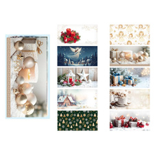 Vánoční obálka DL - vánoční mix / 100ks