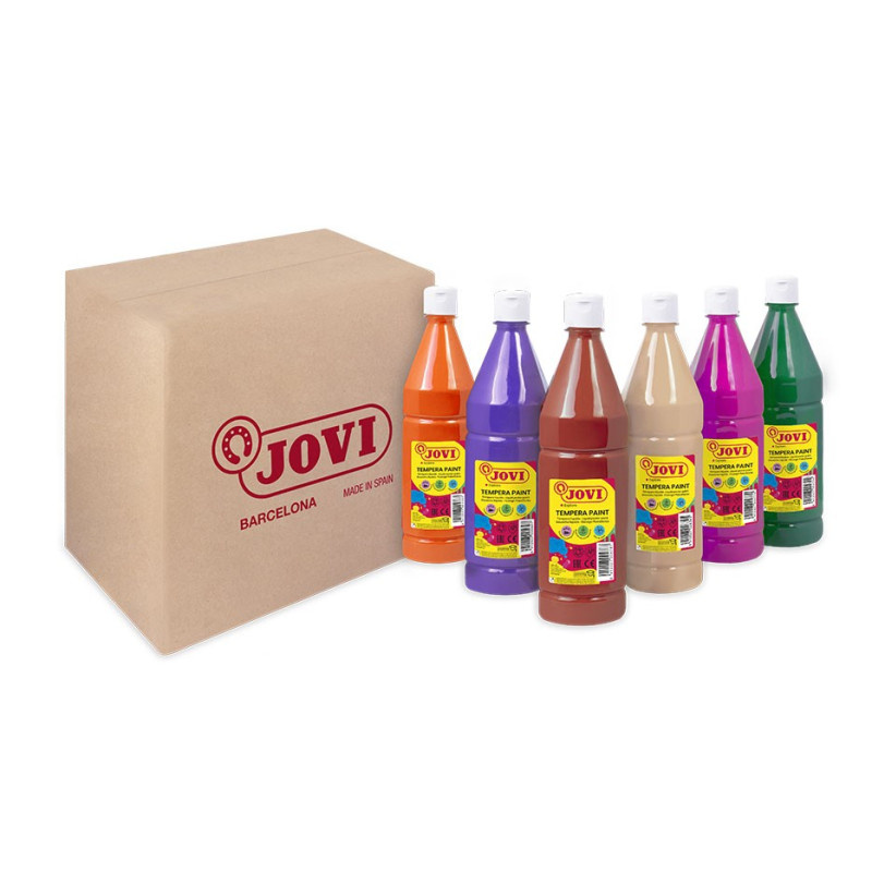 Tekuté temperové barvy JOVI PREMIUM - 6 x 1000 ml