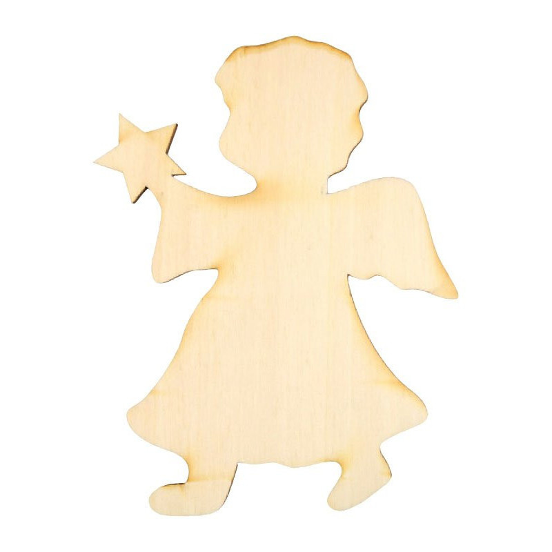 Dřevěný výřez - Anděl / 3x4cm
