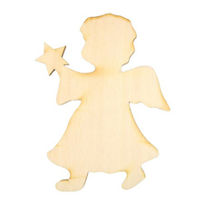 Dřevěný výřez - Anděl / 3x4cm