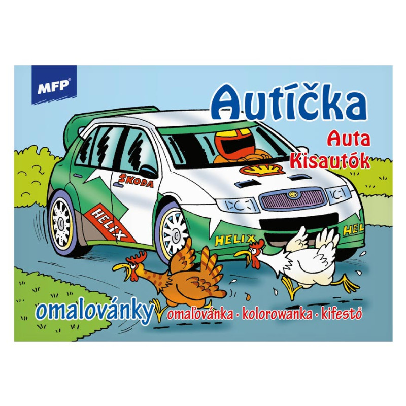 Omalovánky A5 - Autíčka
