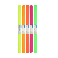 Krepový papír - sada 10 ks / neonový mix