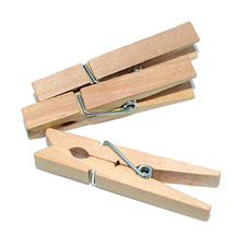 Dřevěné kolíčky APLI Jumbo přirodní / 400 ks