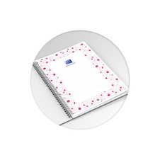 Blok Oxford Floral - A5 / linka / 60 listů / mix motivů