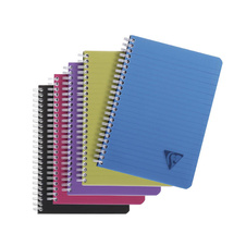 Blok kroužkový Clairefontaine Linicolor intesive A5 - linka / 90 listů / mix barev