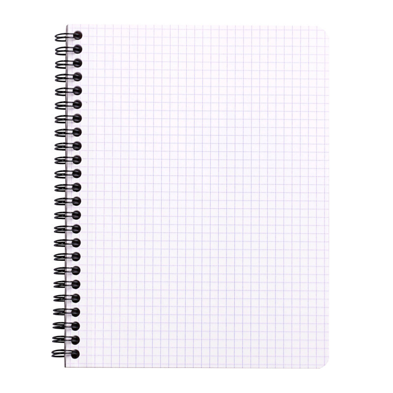 Blok kroužkový Clairefontaine Rhodia A5+ - čtvereček / 80 listů / černá