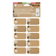 Samolepicí jmenovky KRAFT- 20 ks