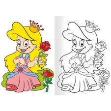 Omalovánka A5 - Princezny