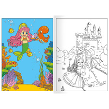 Omalovánka A4 se samolepkami - Pohádky