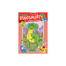 Omalovánka A4 se samolepkami - Dinosauři