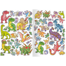 Omalovánka A4 se samolepkami - Dinosauři