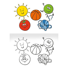 Omalovánka A5 - Tvary