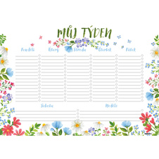 Plánovač týdenní A4 - Luční