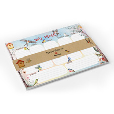 Plánovač týdenní A4 - Ptáčci