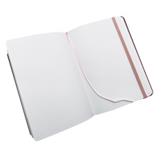 Blok Luxi A5 - tečkovaný / 96 listů / starorůžová srdce