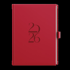 Diář DENY - A5 / denní / červená