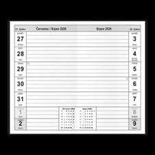 Diář kapesní PVC - čtrnáctidenní / černá