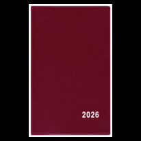 Diář kapesní PVC - čtrnáctidenní / bordó