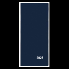 Diář kapesní PVC - měsíční / modrá