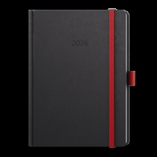 Diář NORA - A5 / denní / červená
