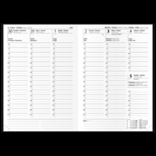 Diář VIVELLA - A5 / týdenní / petrolejová