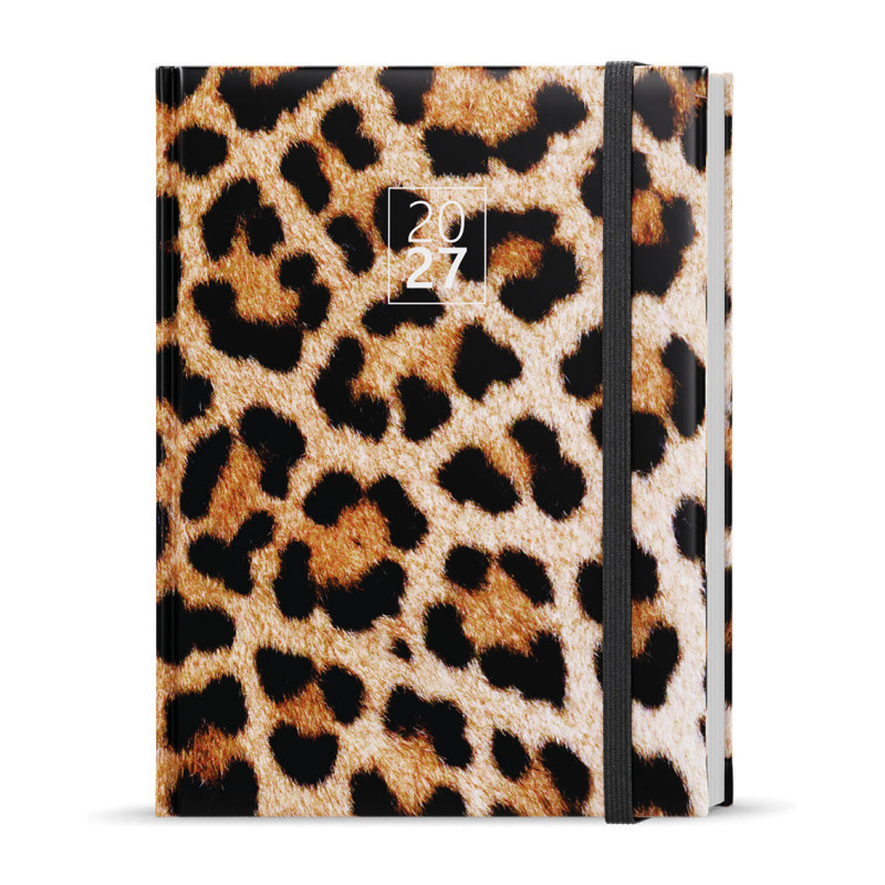 Diář LAMINO - B6 / týdenní / Leopard