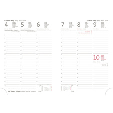 Diář VARIO Matragi - B6 / týdenní / red