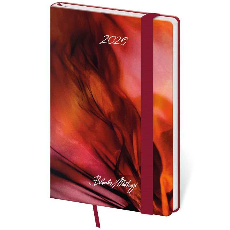 Diář VARIO Matragi - týdenní kapesní / red