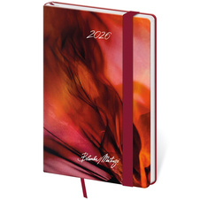 Diář VARIO Matragi - týdenní kapesní / red