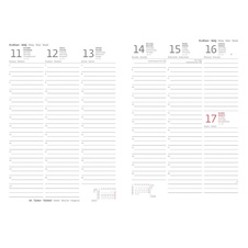 Diář PASTELINi - A5 / týdenní / šedá