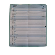 Diář kapesní PVC PASTELiNI - měsíční / šedá