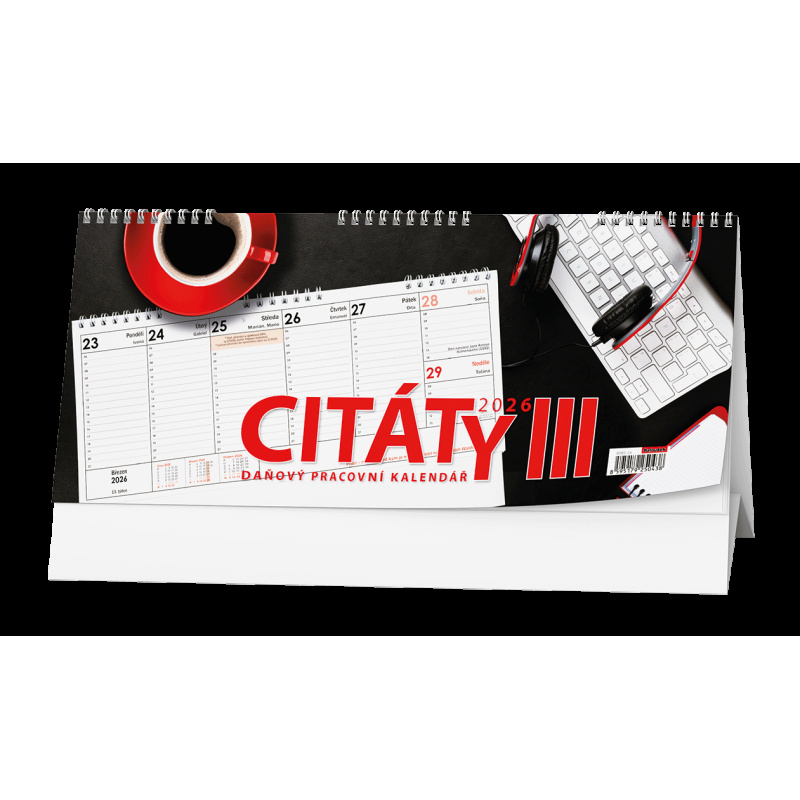 Kalendář stolní pracovní Citáty III. / BSB3