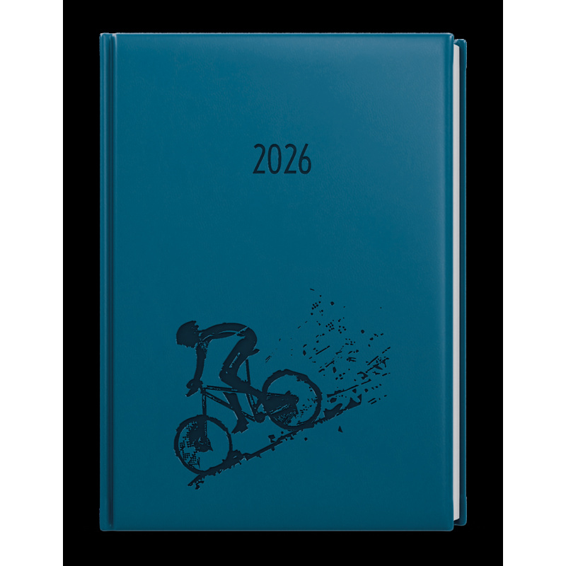 Diář VIVELLA s ražbou - A5 / denní / petrolejová / kolo
