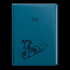 Diář VIVELLA s ražbou - A5 / denní / petrolejová / kolo