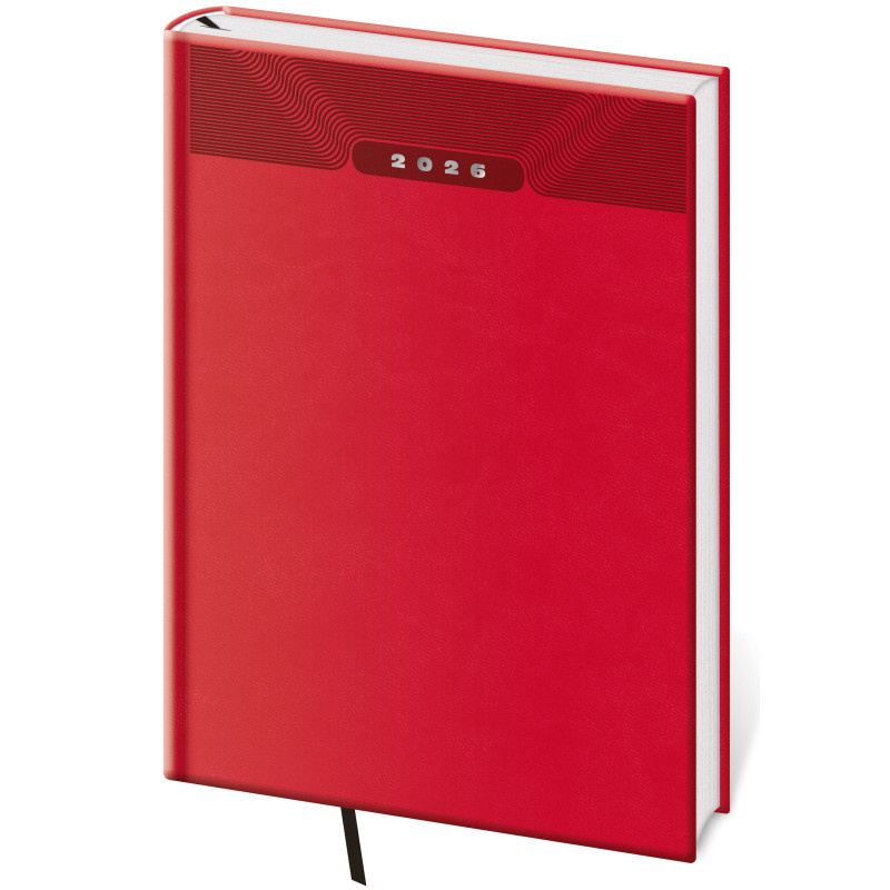 Diář PRINT CLASSIC - A5 / týdenní / červená