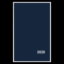 Diář kapesní PVC - čtrnáctidenní / modrá